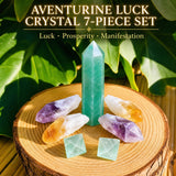 Aventurine Luck Crystal 7-hluta sett