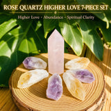 Rosenquarz Higher Love 7-teiliges Set