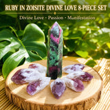 Rubin in Zoisit Divine Love 8-teiliges Set