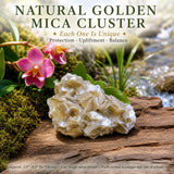Natural Golden Mica Cluster