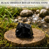 Black Obsidian Rough Natural Stone