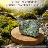 Ruby In Zoisite Rough Natural Stone