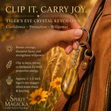 Tiger's Eye Crystal Keychain
