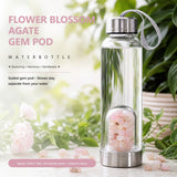 Flower Blossom Agate Gem Pod Water Bottle 💧