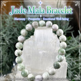 Bracelet Mala Jade Avec Pochette En Velours