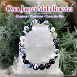 Mala Orca Jasper armband met fluwelen zakje