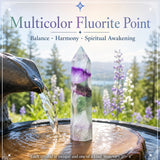 Multicolor Fluorite Point