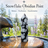 Snowflake Obsidian Point