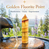 Golden Fluorite Point