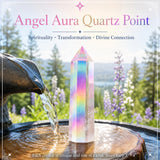 Angel Aura Quartz Crystal Point