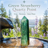 Green Strawberry Quartz Point