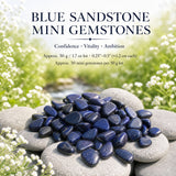 Blue Sandstone Mini Gemstones (50 Gram / 1.7oz. Lot)