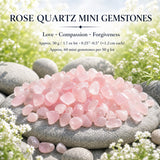 Rose Quartz Mini Gemstones  (50 Gram / 1.7oz. Lot)