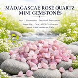 Madagascar Rose Quartz Mini Gemstones (50 Gram / 1.7oz. Lot)