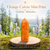 Orange Calcite Mini Crystal Point