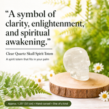 Crystal Spirit Totems: Clear Quartz Skull