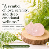 Crystal Animal Spirit Totems: Rose Quartz Sleeping Cat