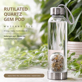 Rutilated Quartz Gem Pod Water Bottle 💧
