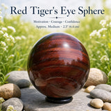 Red Tiger's Eye Sphere - Medium