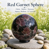 Red Garnet Sphere - Medium