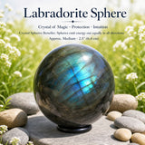 Labradorite Sphere - Medium