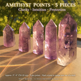 11-teiliges Amethyst- und Engel-Set
