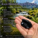 Black Obsidian Rough Natural Stone