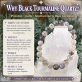 Orkuvörn 3-PC Crystal Mala armbandasett