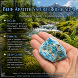 Blue Apatite Natural Rough Stone