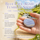 Blue Lace Agate Tumbled Stone