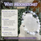 Pulseira Mala Moonstone com bolsa de veludo