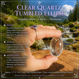 Clear Quartz Tumbled Ellipse