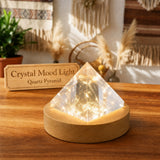 Crystal Mood Light (Clear Quartz Medium Pyramid)