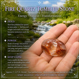 Fire Quartz Tumbled Stone