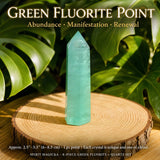 Set 8 pezzi fluorite verde + quarzo