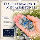 Flash Labradorite Mini Gemstones (50 Gram / 1.7oz. Lot)
