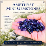 Amethyst Mini Gemstones (50 Gram / 1.7oz. Lot)