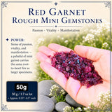 Red Garnet Rough Mini Gemstones (50 Gram / 1.7oz Lot)