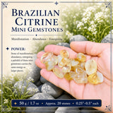 Brazilian Citrine Mini Gemstones (50 Gram / 1.7oz. Lot)