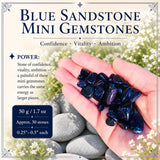 Blue Sandstone Mini Gemstones (50 Gram / 1.7oz. Lot)