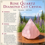 Rose Quartz Diamond Cut Crystal