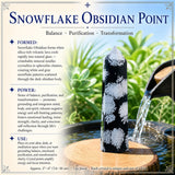 Snowflake Obsidian Point