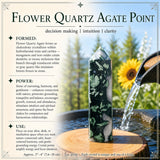 Flower Quartz Agate Point