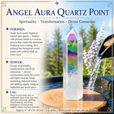 Angel Aura Quartz Crystal Point