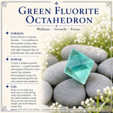Grænn flúorít-oktahedrón