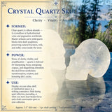 Crâne de quartz en cristal (taille moyenne)