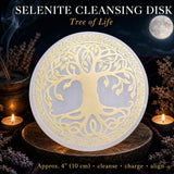 Selenite The Tree Of Life Cleansing Disk