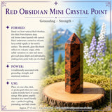 Red Obsidian Mini Crystal Point