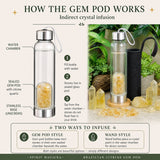 Brazilian Citrine Gem Pod Water Bottle 💧