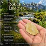 Rough Natural Lemon Citrine